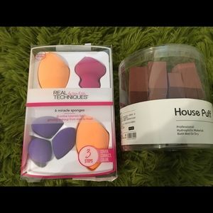 NEW Real techniques 6 spouges set +free sponge set